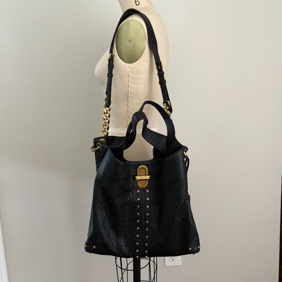 Michael Kors Uptown Astor LEGACY Bag Shoulder Leather Tote Large - Picture 1 of 12